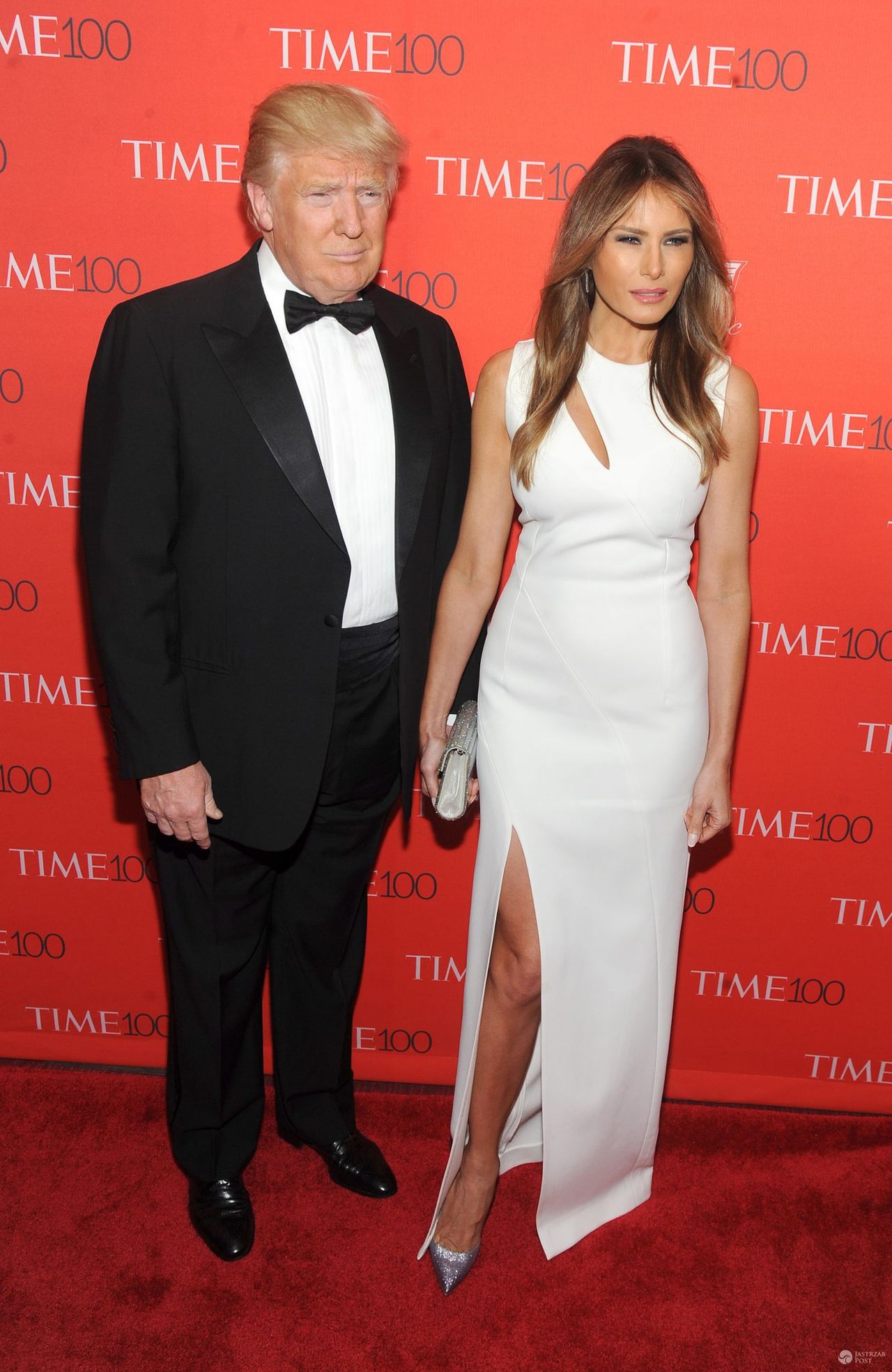 Melania Trump (kreacja: Mugler) i Donald Trump (fot. ONS)