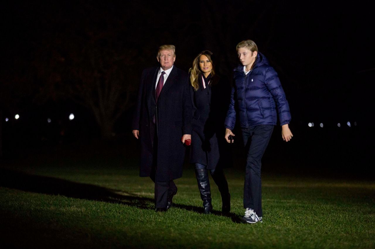 Melania Trump, Donald Trump i Barron Trump wrócili z wakacji