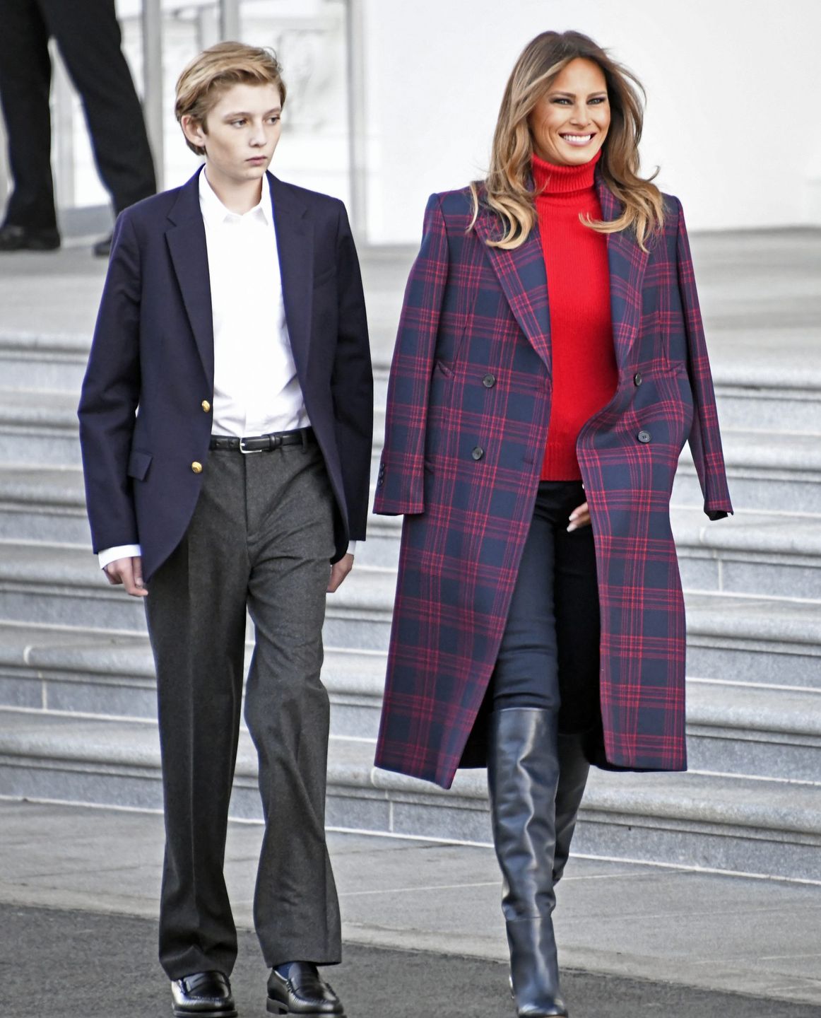 Melania Trump i Barron odebrali choinkę na Boże Narodzenie