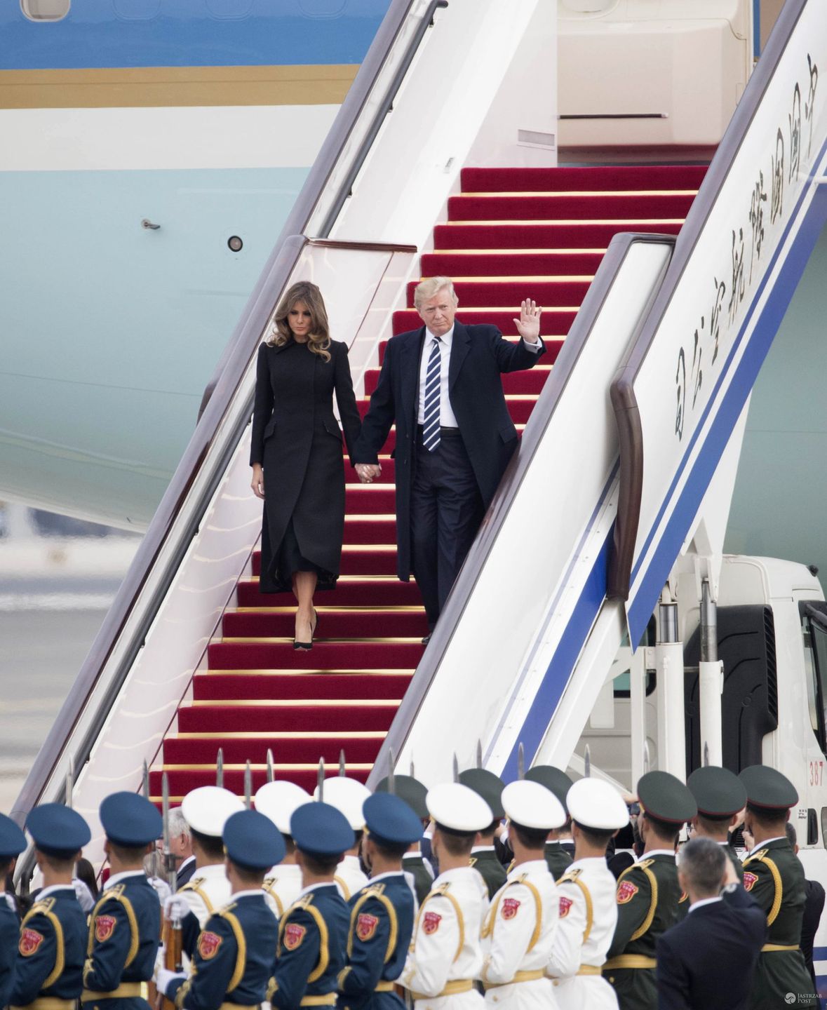 Melania Trump i Donald w Chinach