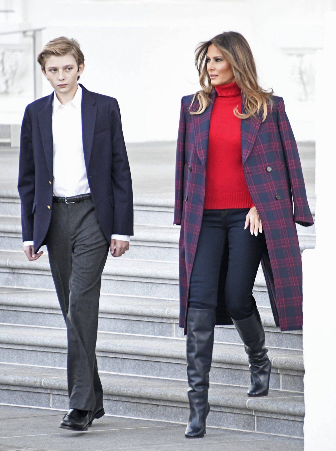 Melania Trump i Barron odebrali choinkę na Boże Narodzenie