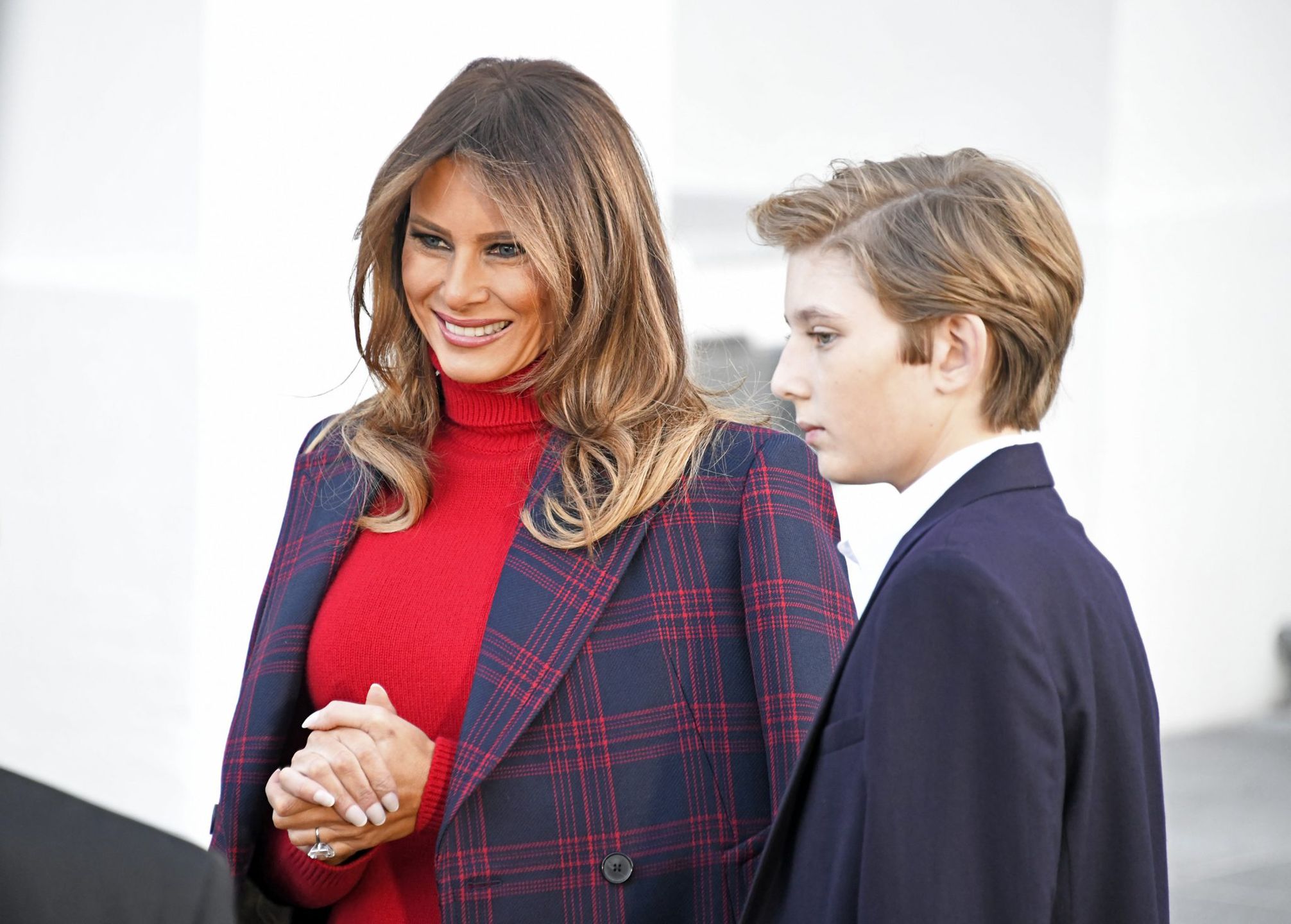 Melania Trump i Barron odebrali choinkę na Boże Narodzenie