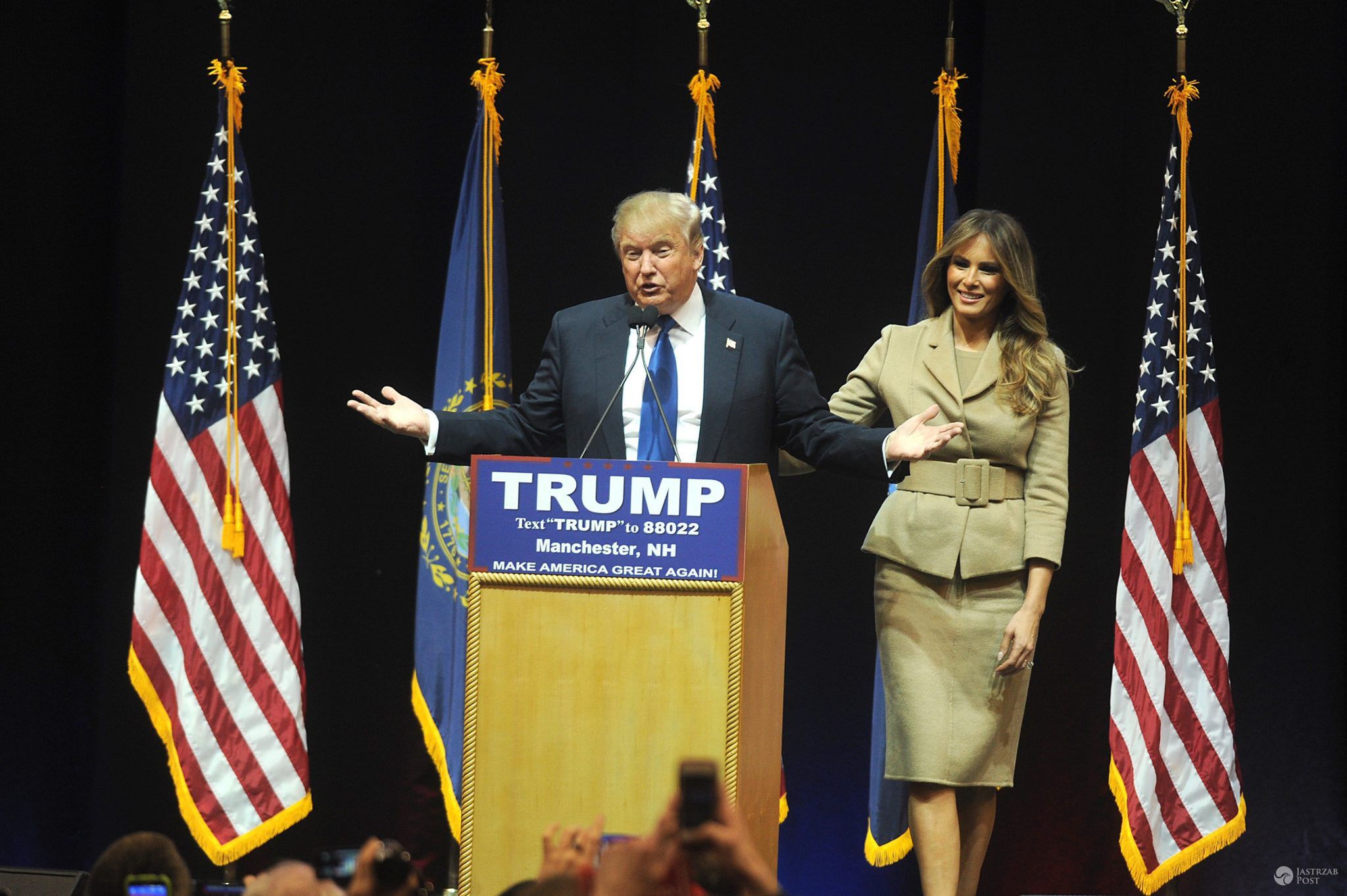 Melania Trump i Donald Trump (fot. ONS)
