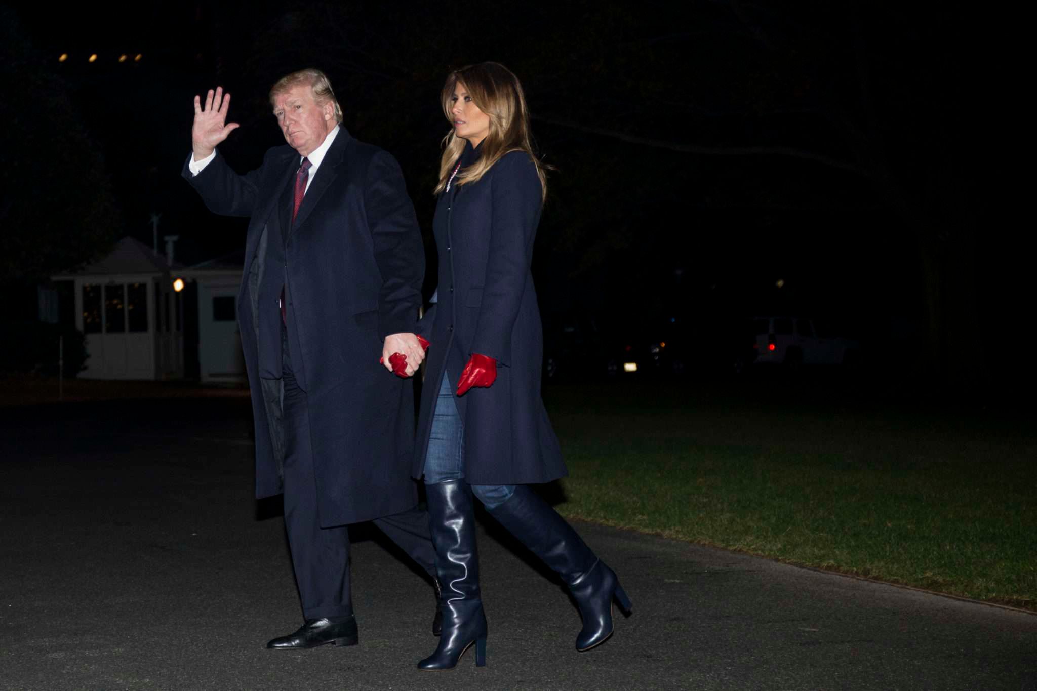 Melania Trump, Donald Trump i Barron Trump wrócili z wakacji