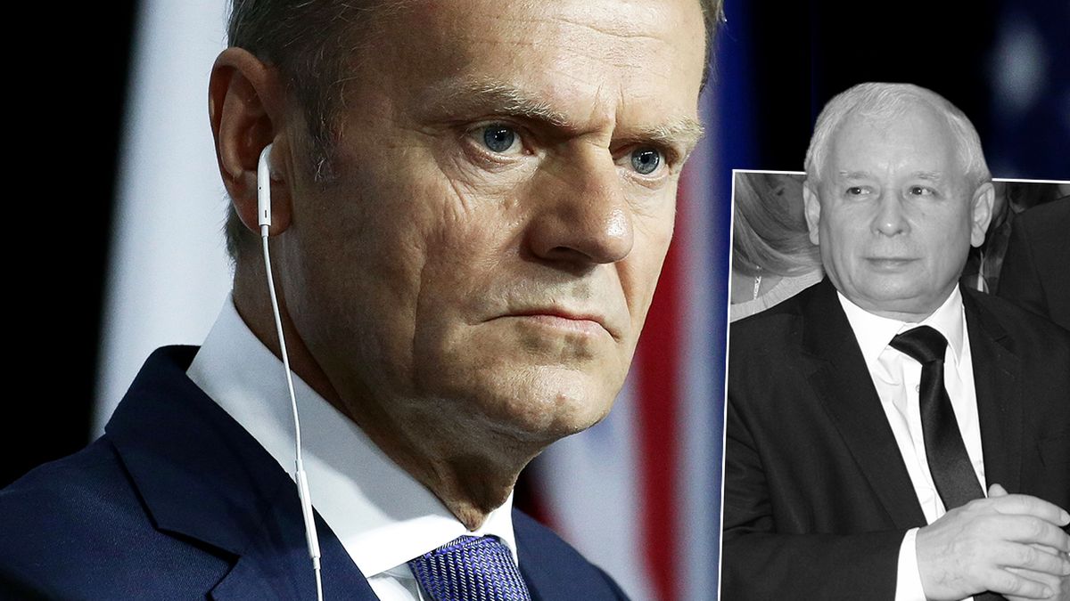 Donald Tusk i Lech Kaczyński