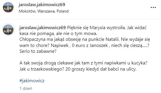 Jarosław Jakimowicz znów atakuje Krzysztofa Stanowskiego