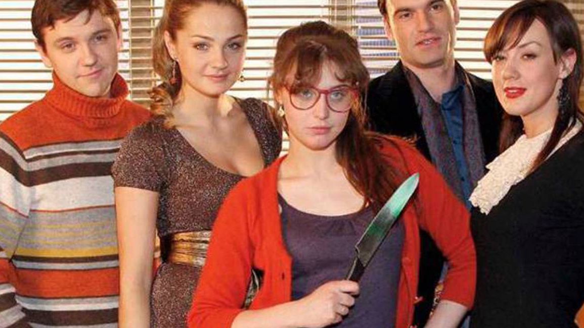 Małgorzata Socha - zdjęcie z planu BrzydUli