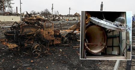 Rosyjskie mobilne krematoria palą ciała zabitych mieszkańców Mariupola.
