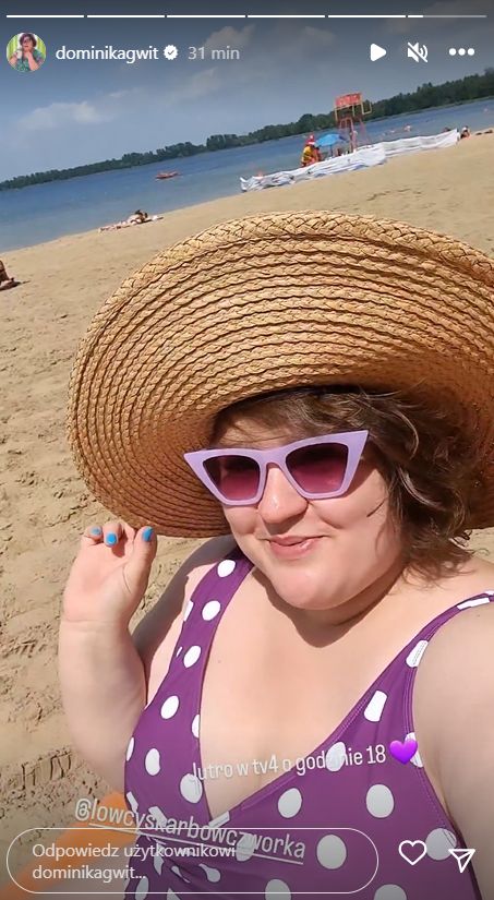 Dominika Gwit na plaży
