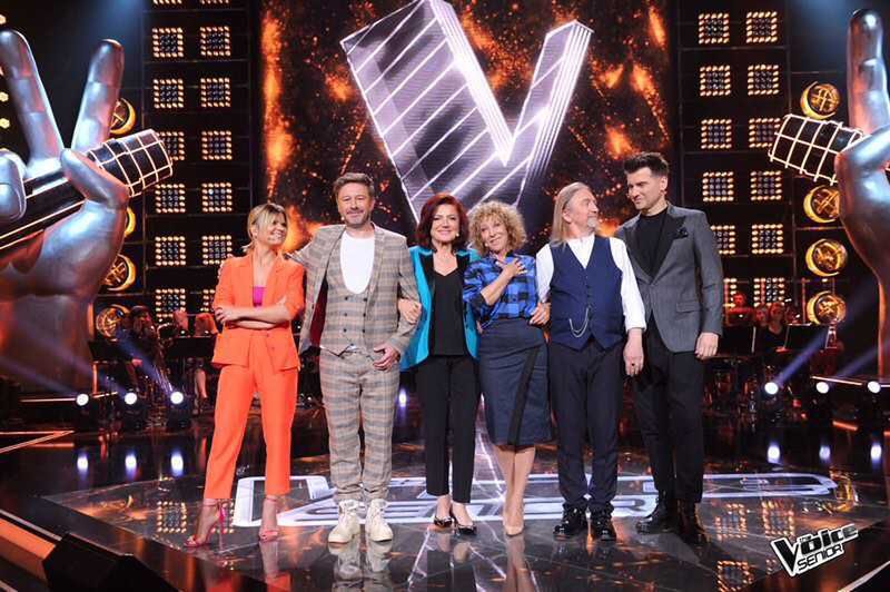 Marta Manowska z trenerami The Voice of Poland