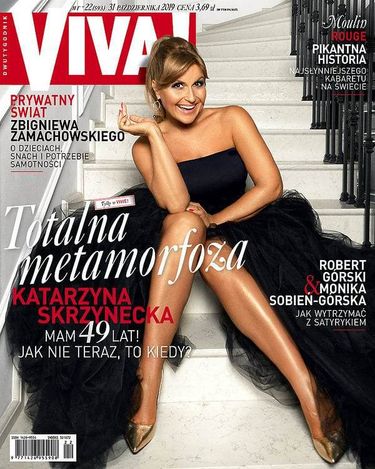 Katarzyna Skrzynecka na okładce magazynu Viva!