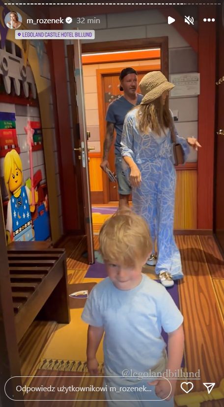 Małgorzata Rozenek z rodziną w Legolandzie