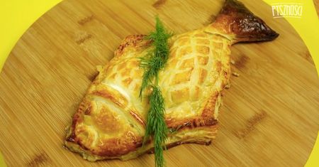 Łosoś w cieście francuskim w ciekawym wydaniu