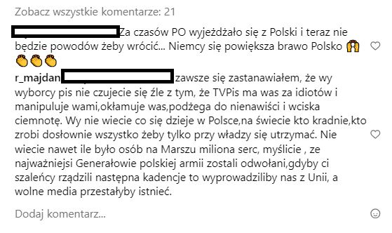Radosław Majdan o PiS i jego zwolennikach