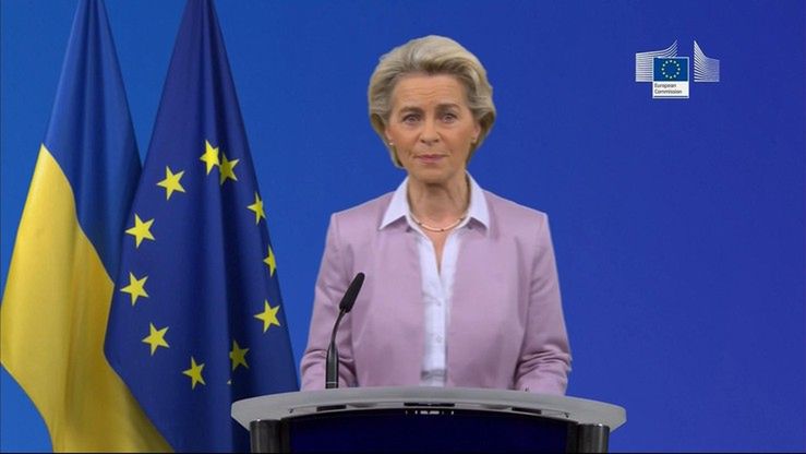 Ursula von der Leyen w Radzie Najwyższej: Europa będzie po stronie Kijowa tak długo, jak będzie trzeba.