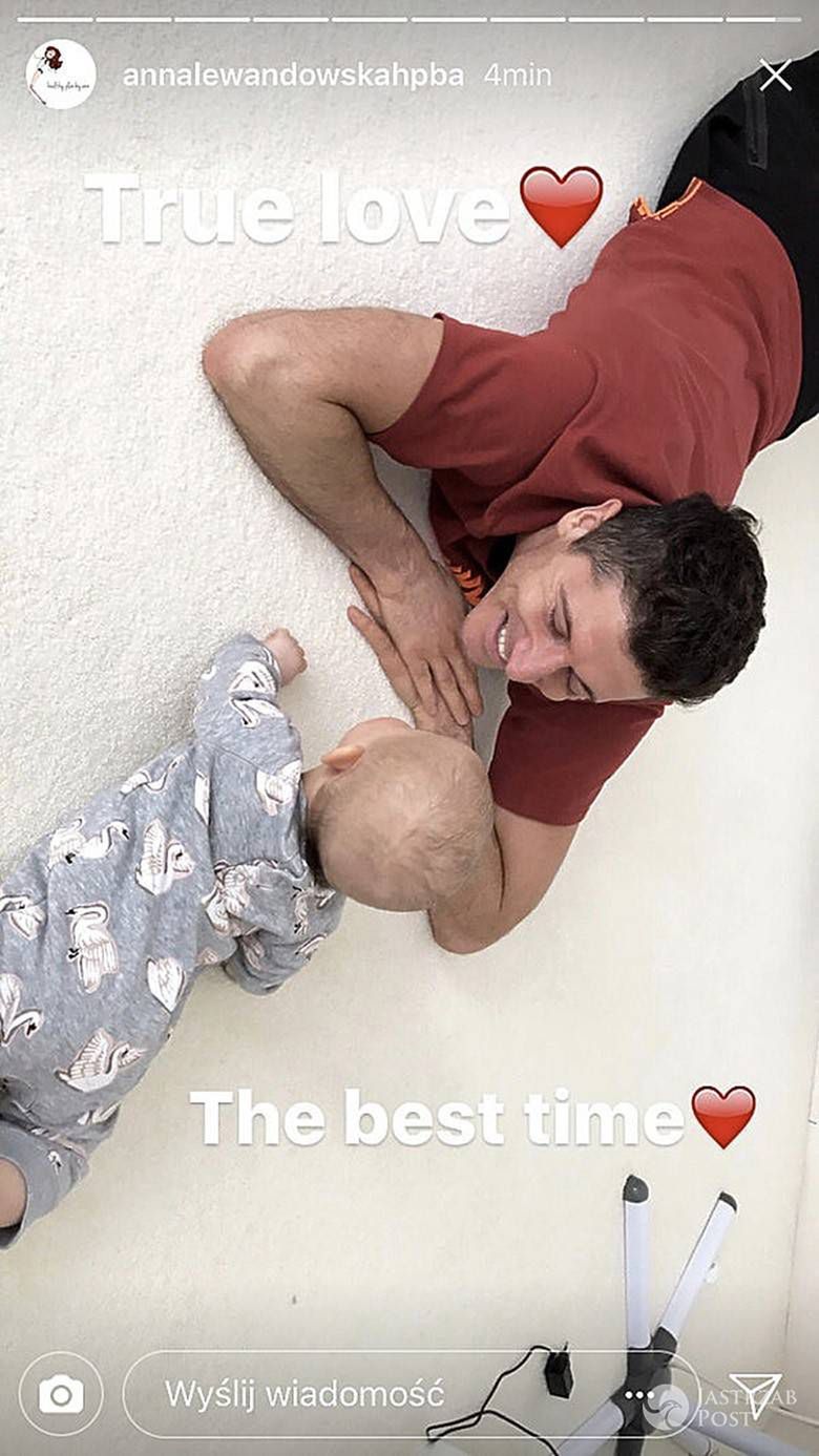 Robert Lewandowski z Klarą Lewandowską