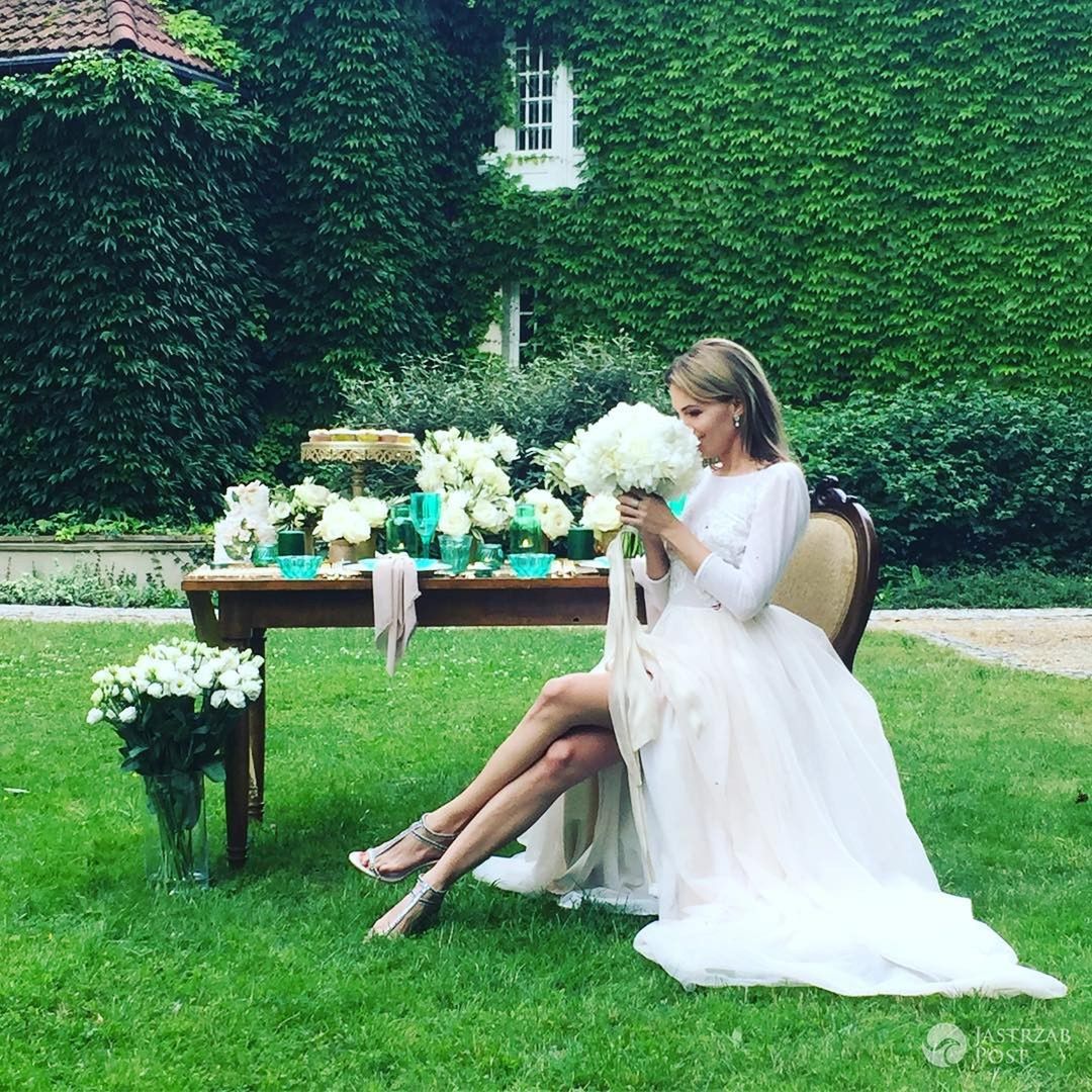 Agnieszka Hyzy w ślubnej sesji