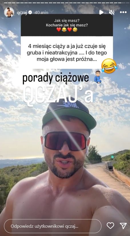 Qczaj wspiera ciężarną fankę