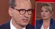 Widzowie TVP musieli być w szoku. Mateusz Morawiecki zrugał Danutę Holecką po tym, gdy dostał niewygodne pytanie. Było tak ostro, że przeprosił