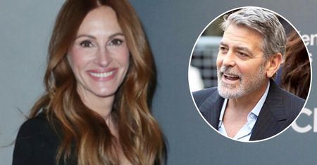 Julia Roberts "przemyciła" George'a Clooneya na imprezę. Umieściła go na własnej sukience. Ten pomysł przejdzie do historii absurdów Hollywood