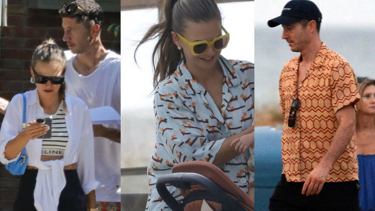 Anna i Robert Lewandowscy w Barcelonie