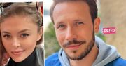 Joanna Opozda zapozowała z Mateuszem Banasiukiem. Ależ się zmienił! Tak ekstremalnie rozjaśnił włosy, że wygląda jak Eminem