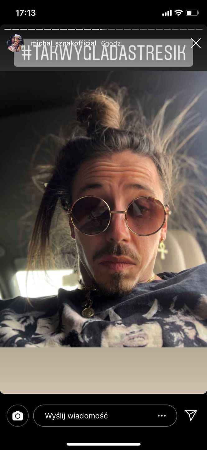 Zestresowany Michał Szpak