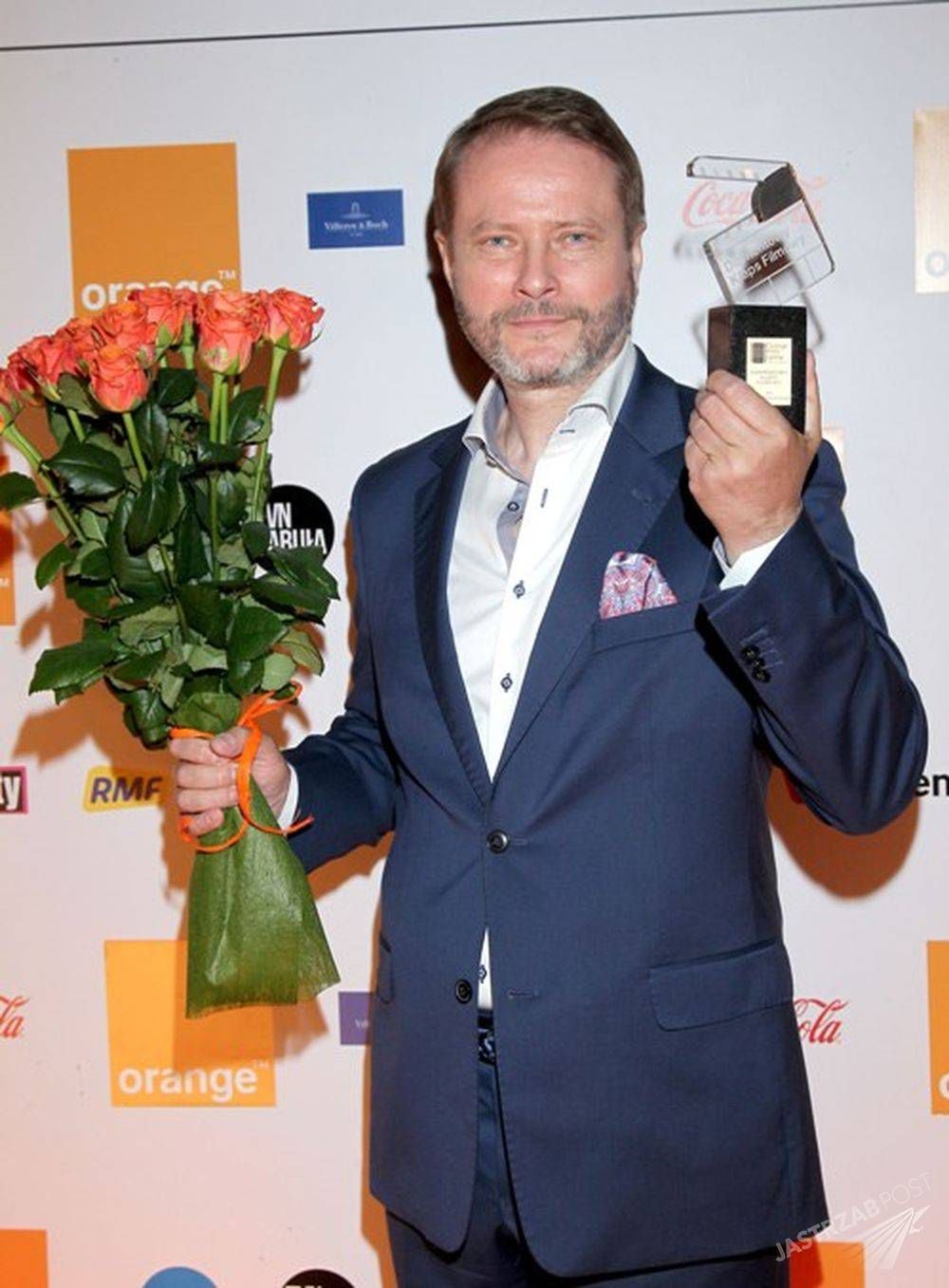 Artur Żmijewski z nagrodą  (fot. Agencja Zoom)