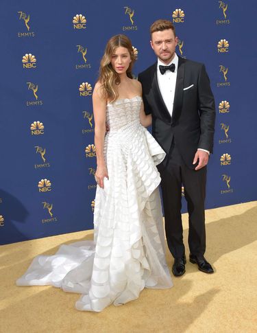 Jessica Biel i Justin Timberlake - Emmy 2018