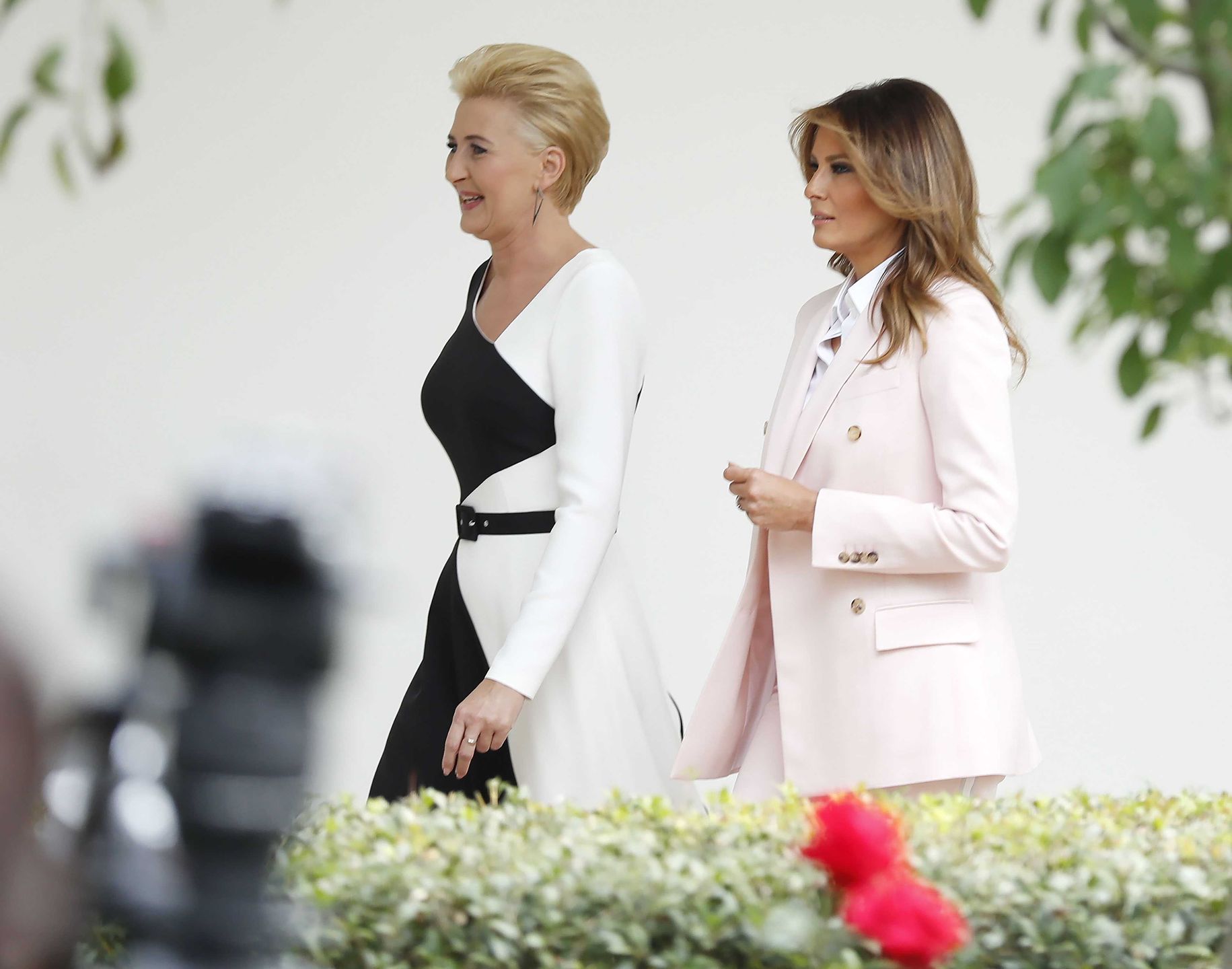 Agata Duda i Melania Trump