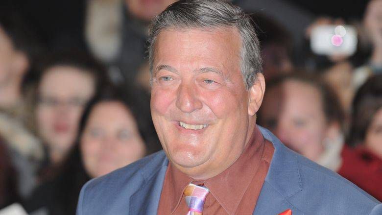 Stephen Fry,  The Hobbit : The Battle Of The Five Armies World Premiere,  Odeon Leicester Square,  London.  01.12.14