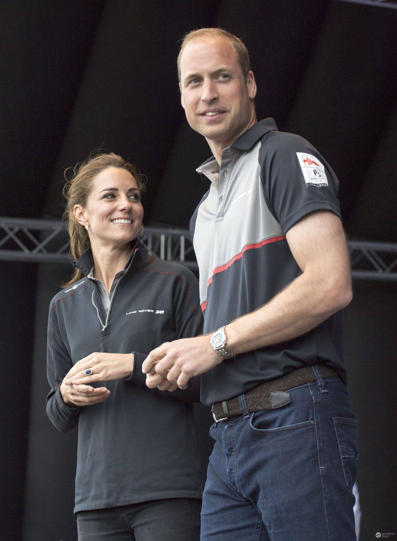 Książę William i księżna Kate na zawodach żeglarskich America's Cup w Portsmouth (fot. ONS)