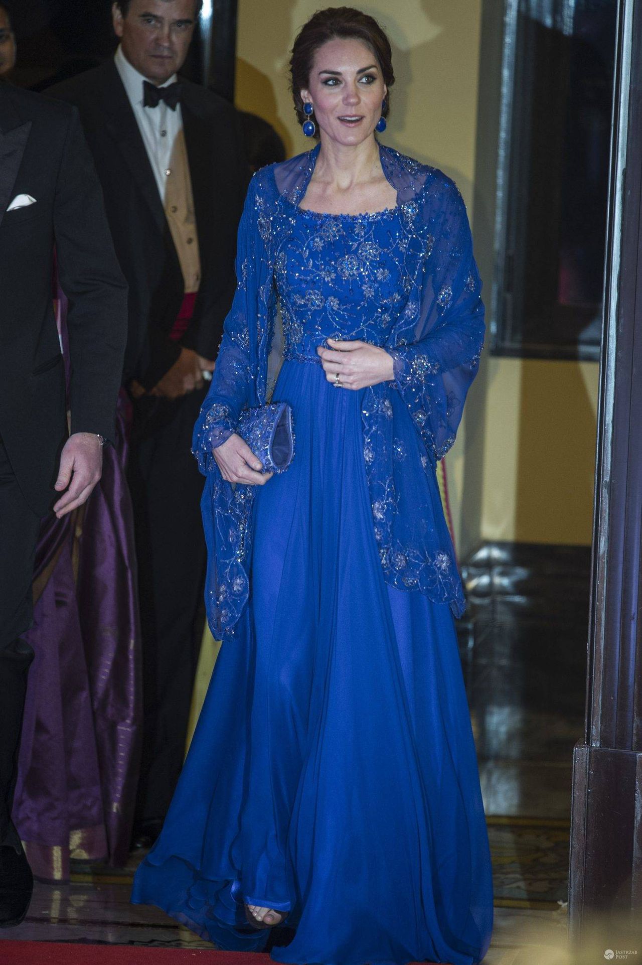 Księżna Kate i książę William w Indiach. Księżna w sukience Jenny Packham (fot. ONS)