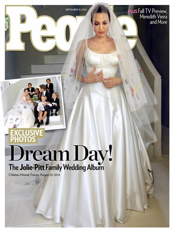 Suknia ślubna Angeliny Jolie