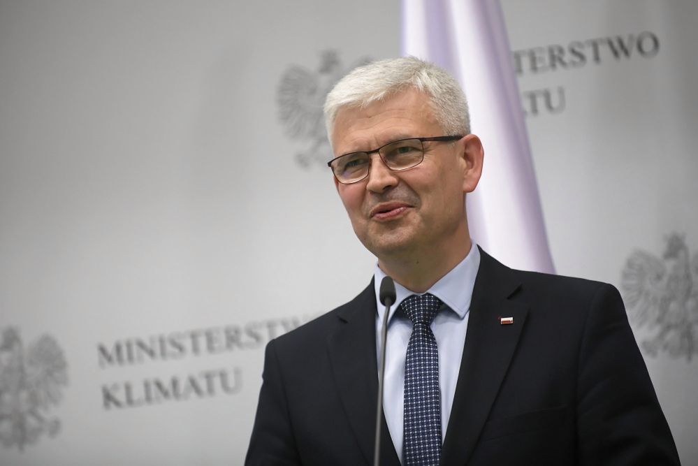<p>Warszawa, 14.07.2020. Wiceminister klimatu Ireneusz Zyska podczas konferencji prasowej &#8220;Energia ze s³oñca  100 tys. wniosków w programie Mój Pr¹d, 14 bm. w Ministerstwie Klimatu w Warszawie. (aldg) PAP/Marcin Obara</p>