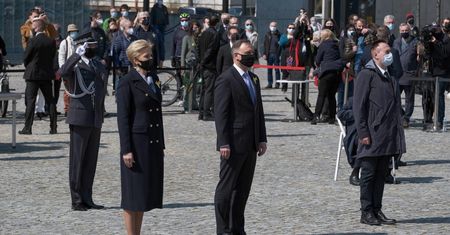 Stolica: upamiętniono 78. rocznicę wybuchu powstania w getcie warszawskim.