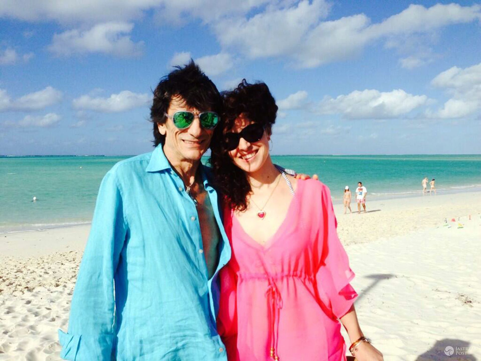Ronnie Wood z żoną