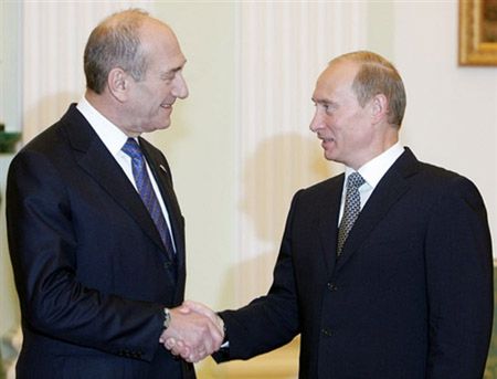 Olmert wezwał Putina, by pomógł w rozwiązaniu irańskiego kryzysu nuklearnego