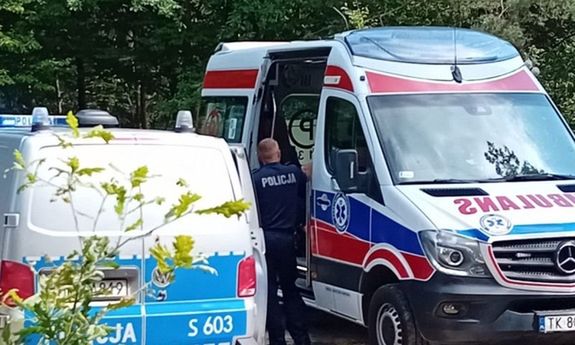 Grzybobranie zakończone w bagnie.