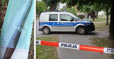 Zaatakował nożem interweniujących policjantów.