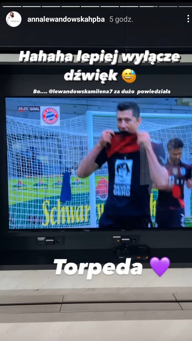 Anna Lewandowska - historyczny gol Roberta Lewandowskiego