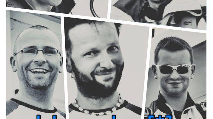 Plakat przygotowany przez Aeroklub Częstochowski - jest na nim siedem ofiar katastrofy