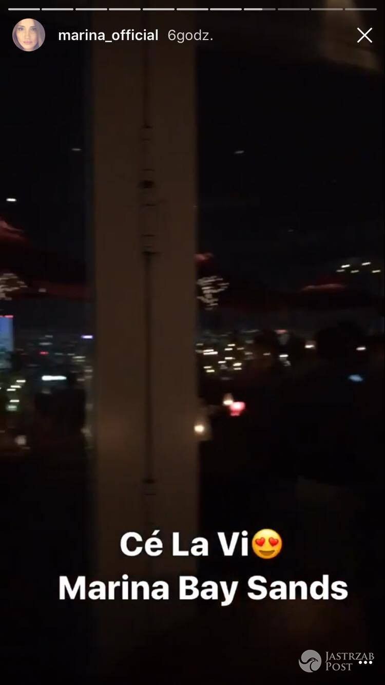 Marina Łuczenko-Szczęsna na wakacjach w Singapurze - Instagram