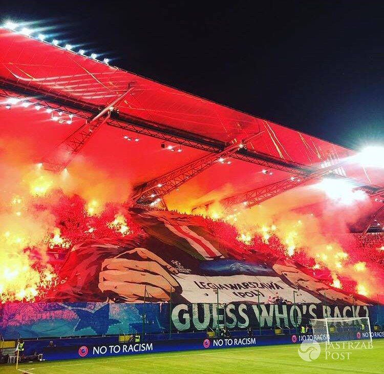 Jędrek Dużyński kibicuje Legii na meczu z Borrusią Instagram