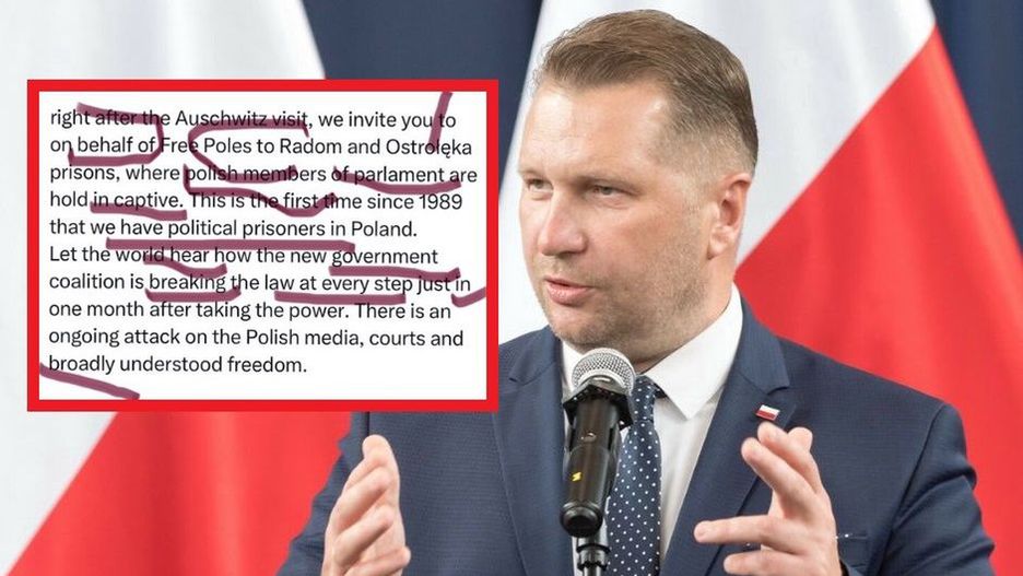 Czarnek chwali się angielskim na Twitterze. Jedni poprawiają, a inni łapią się za głowę