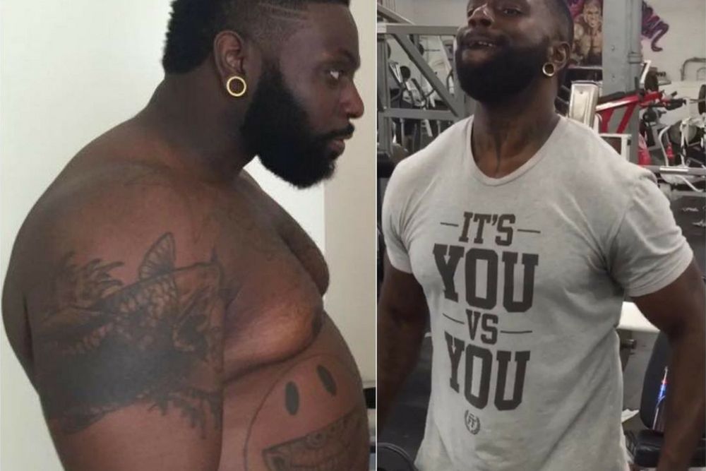 Trener personalny Adonis: z nadwagą i po redukcji zbędnych kilogramów