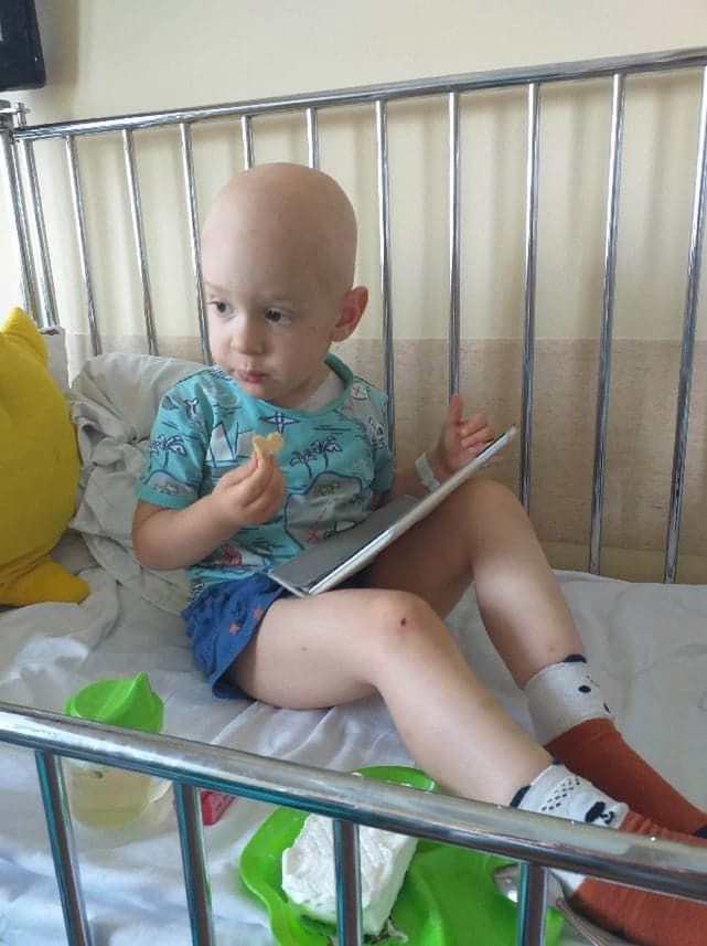 Oliwier jest w trakcie chemioterapii