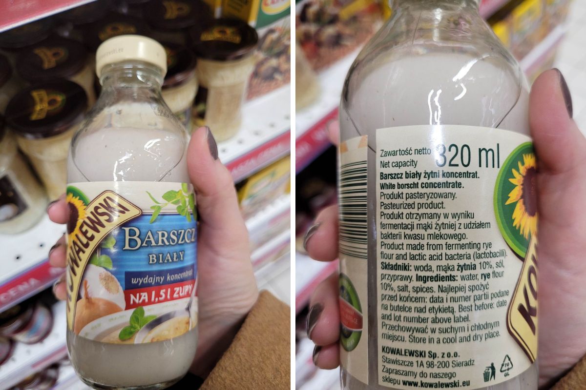 Kowalewski. &quot;Barszcz biały żytni, koncentrat&quot;