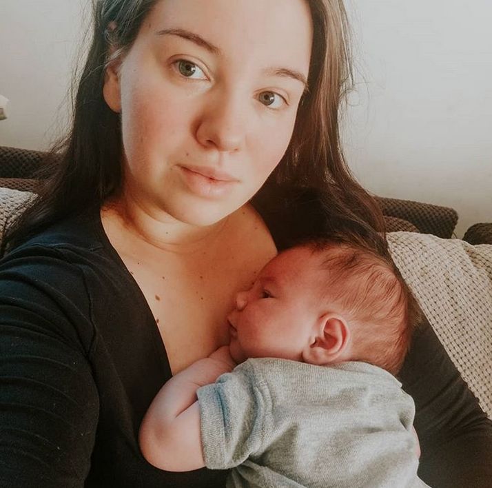 Miecio i jego mama, Ola.