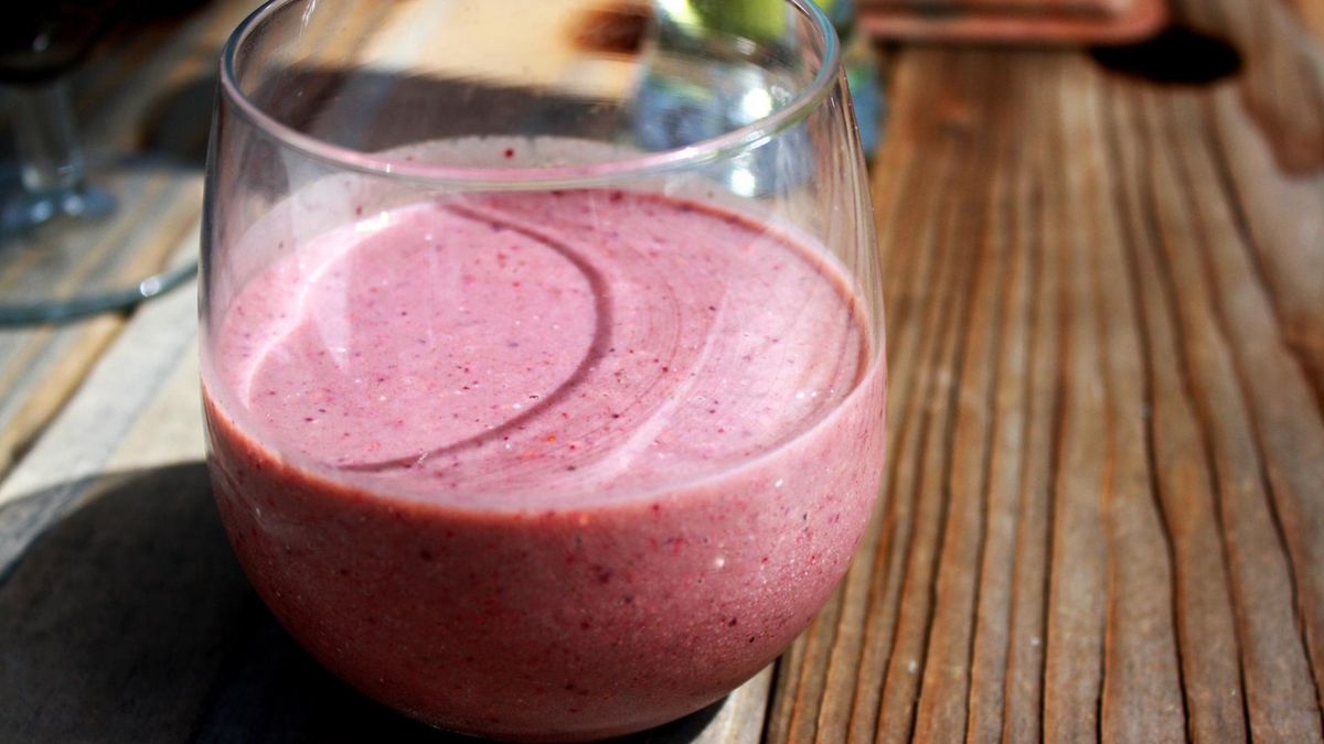 Koktajl malinowy pełen witamin 